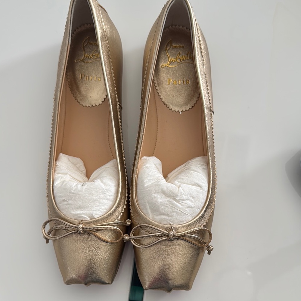 Christian Louboutin Gold Women's Shoes